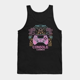 Console Cosmos neon silhouette Tank Top